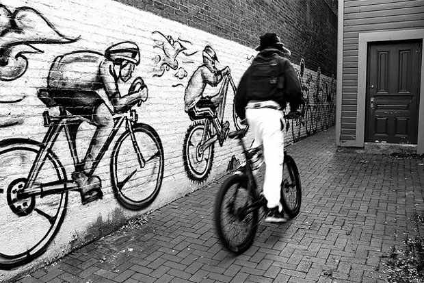 bicycle mural